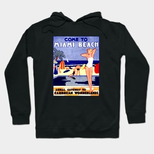 1935 Come to Miami Beach Florida Hoodie